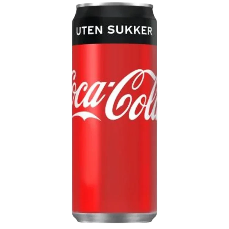 Coca-Cola u/Sukker 0,25l boks