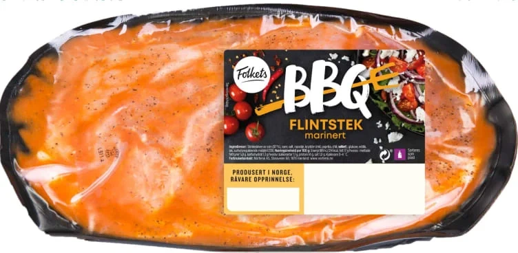 Svin Flintstek Marinert Ca1kg Folkets