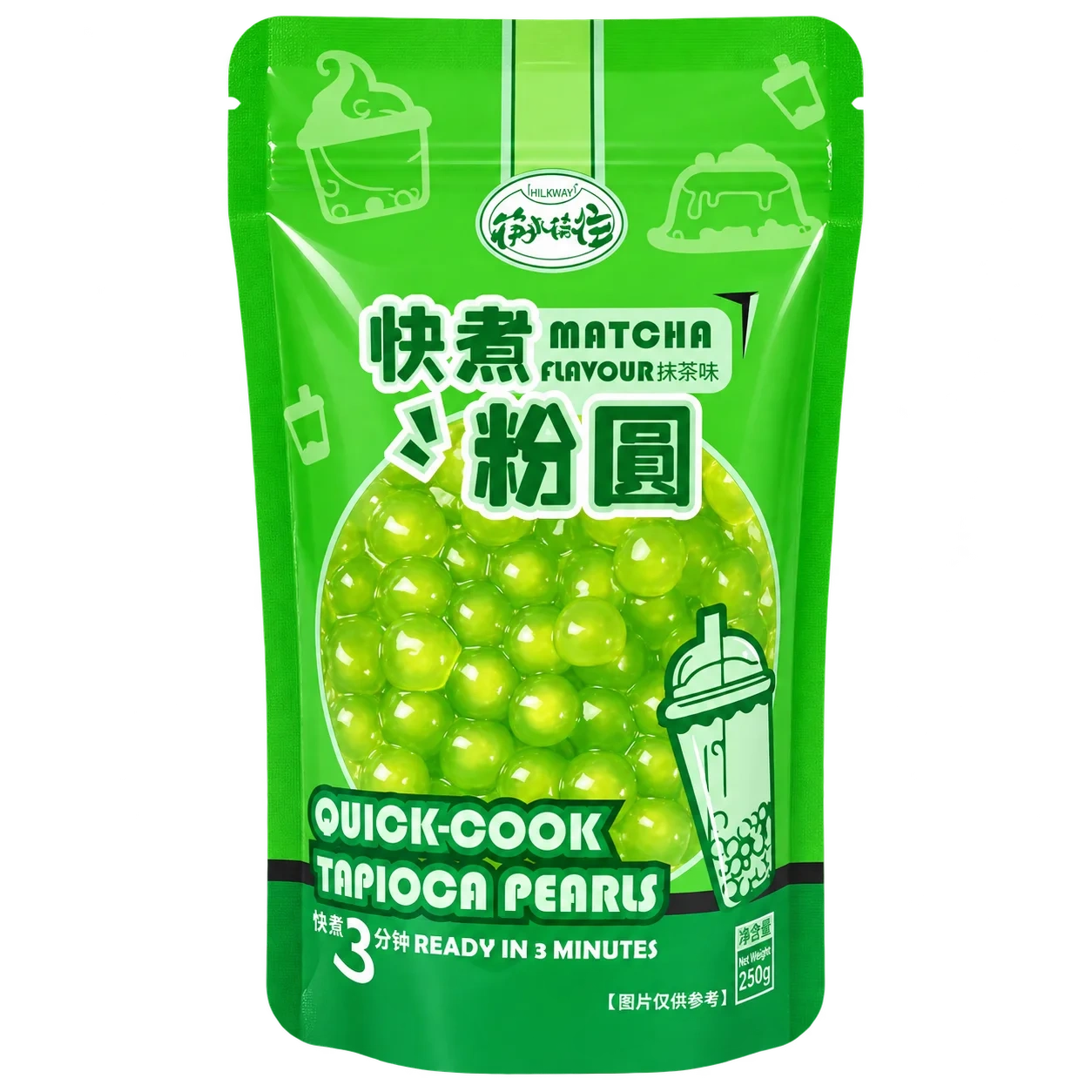 Quick-Cook Tapioca Pearls Matcha 250g