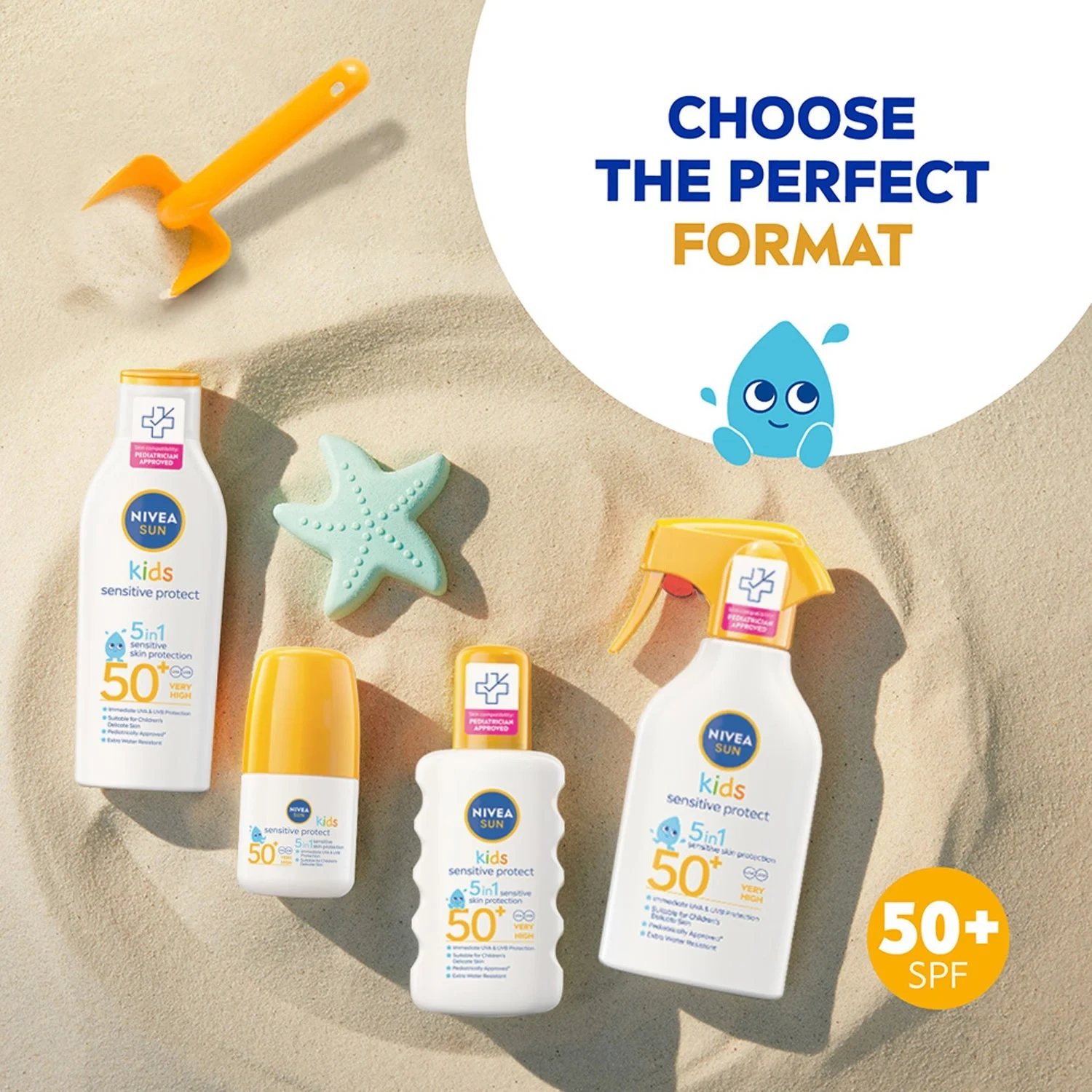 NIVEA NSUN Kids Sensitive Roll-On SPF50+