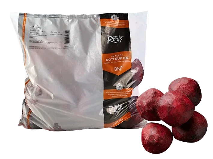 Rödbeta hel skalad