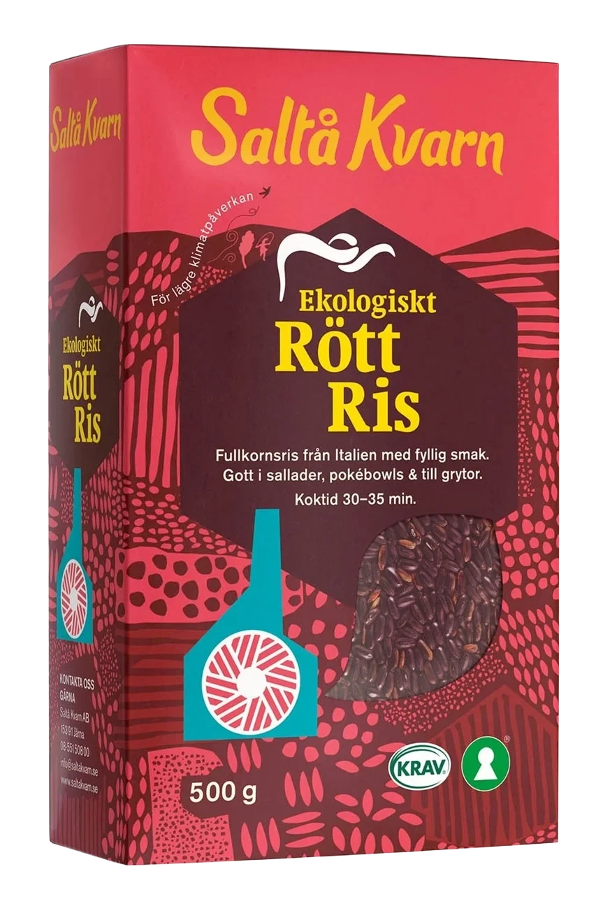 Saltå Kvarn Rød Ris Øko 500g