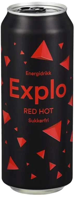 Explo Red Hot Sukkerfri 0,5l boks Mack