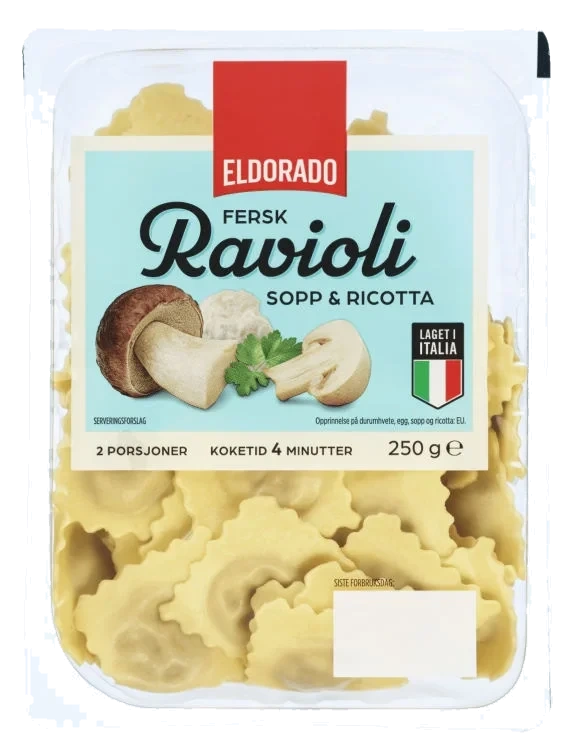 Ravioli Ricotta&sopp 250g Eldorado
