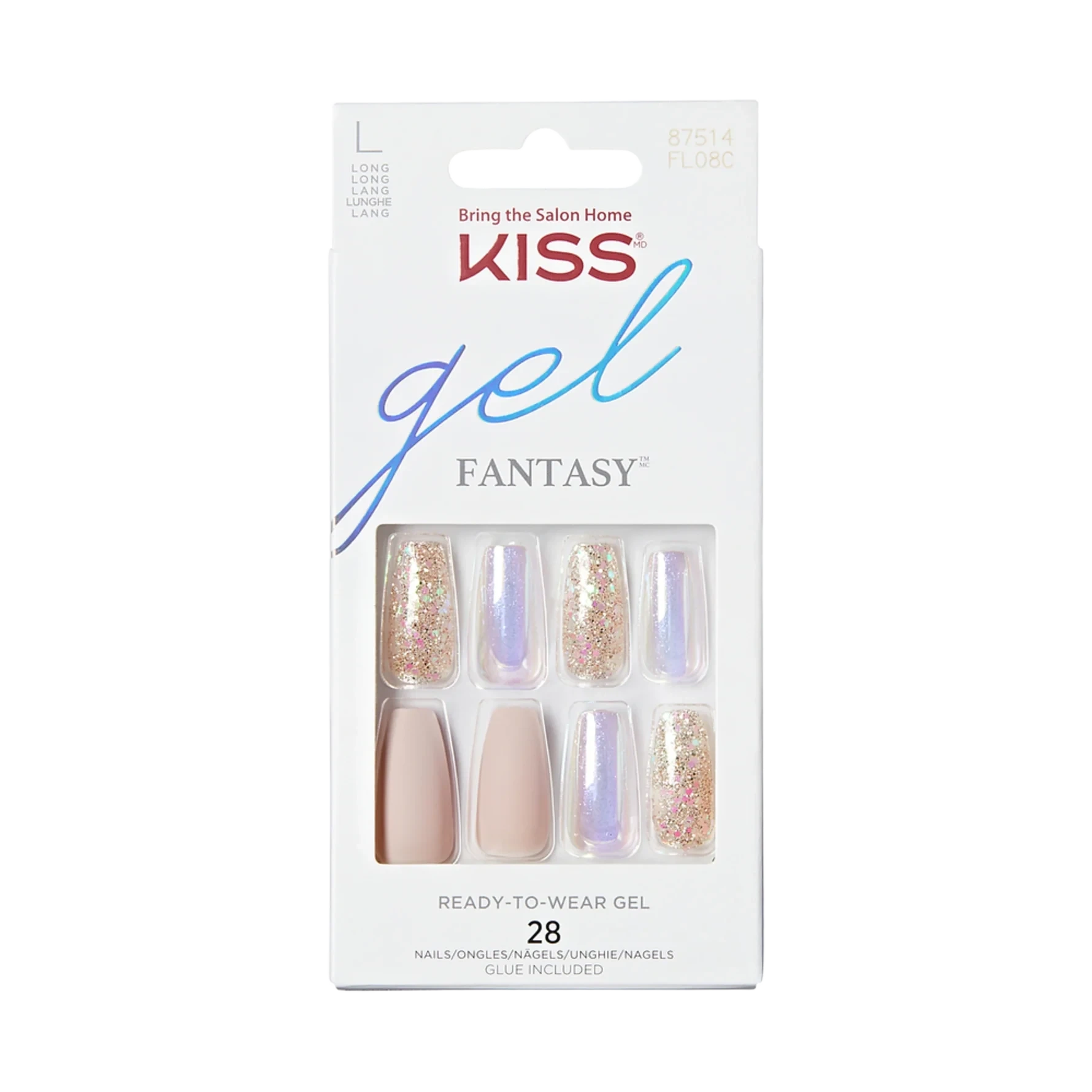 Kiss Gel Fantasy Fancy Brunch 28 pcs