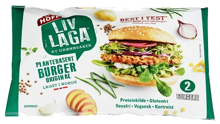 Burger plantebasert original  250g