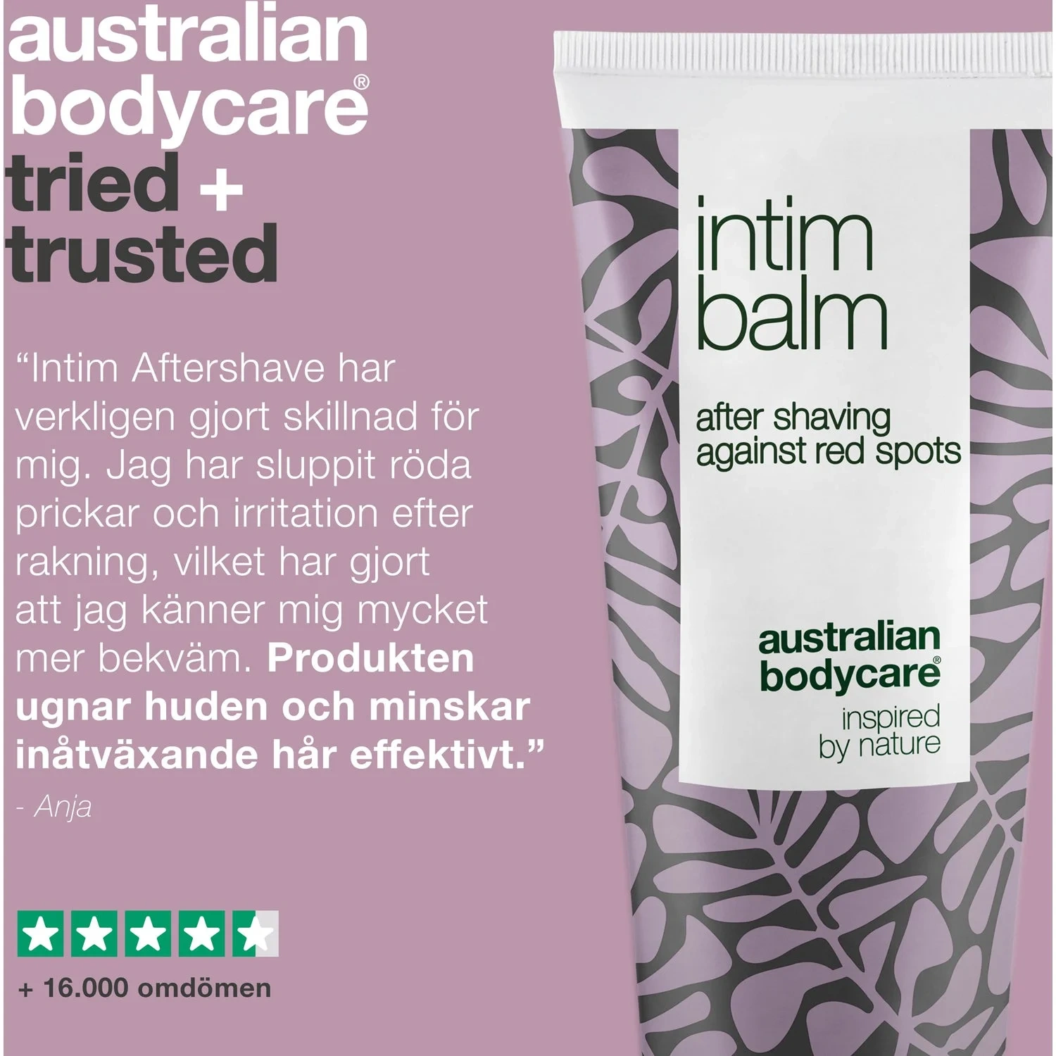 Australian Bodycare Soothing Intim Balm – Calms Redness, Razor Bumps & Irritation After Intimate Shaving 100 ml