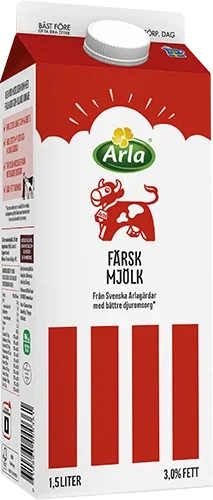 Färsk standardmjölk 3.0%