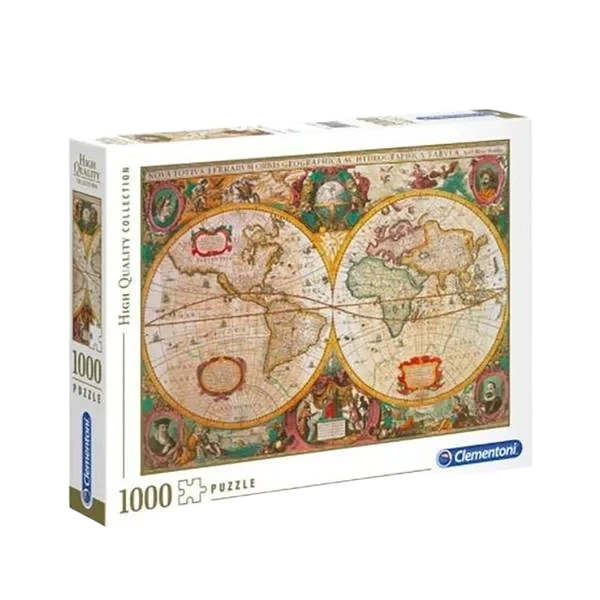 Puslespill 1000 Brikker - Old Map