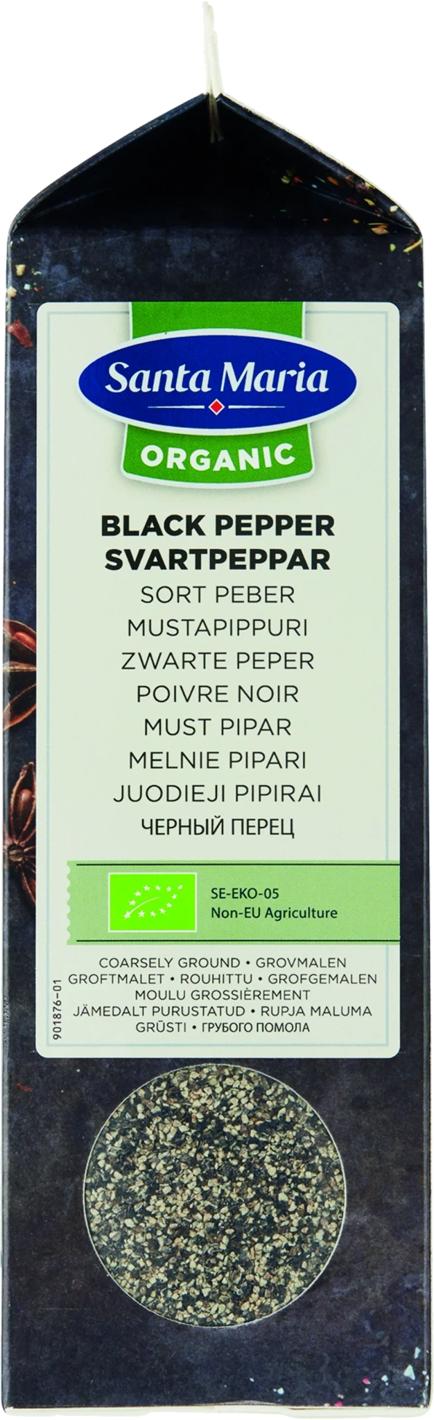 Svartpeppar Grovmalen Organic