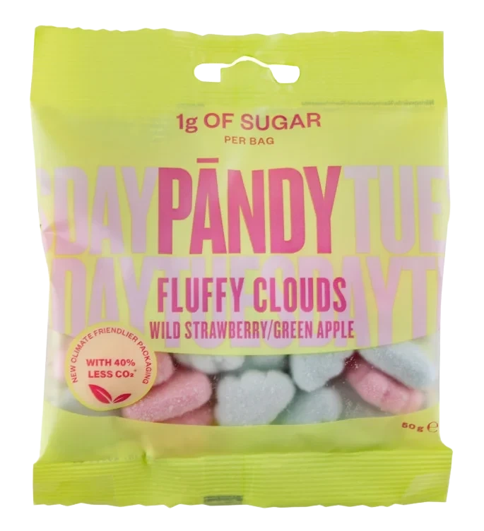 Pändy Fluffy Clouds Wild Strawberry/green Apple