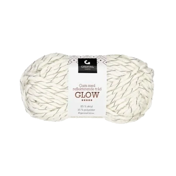 Glow Garn 50g - Hvit #148