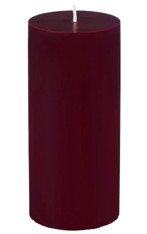 Kubbelys Vinrød 100% Stearin 15cm Unik