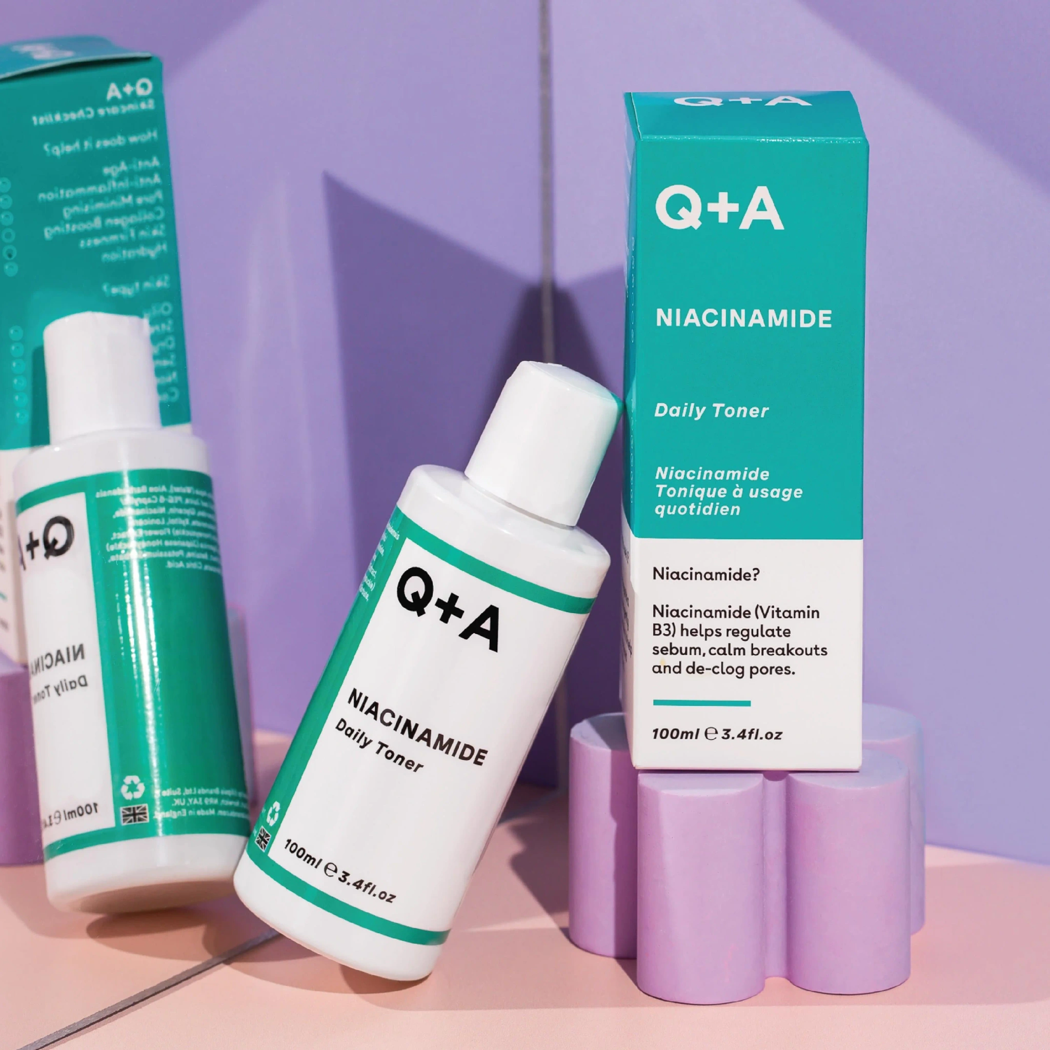 Q+A Niacinamide Daily Toner, 100 ml