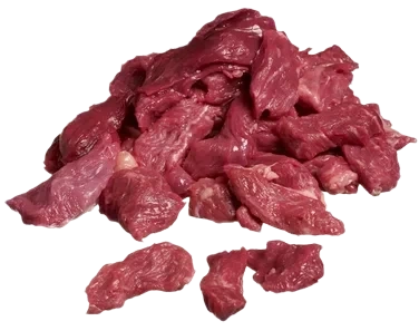 Storfe høyrygg strimlet  ca2,5kg  kg