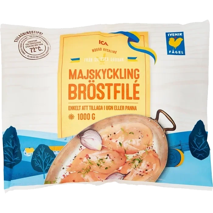 Majskycklingbröstfilé Fryst 1kg ICA