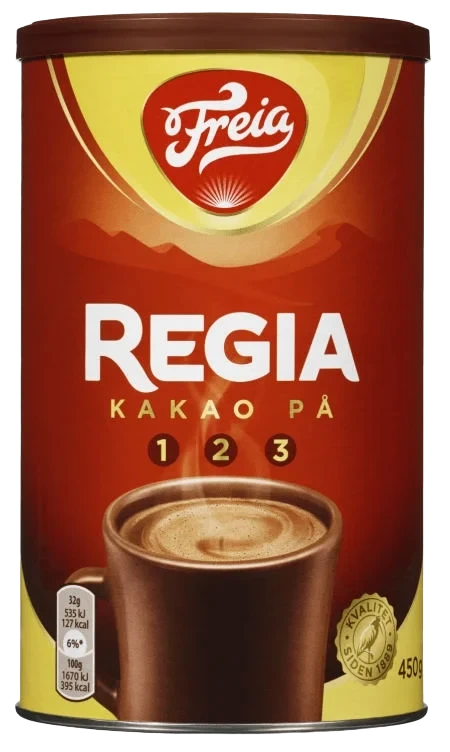 Regia sjokoladedrikk boks 450g
