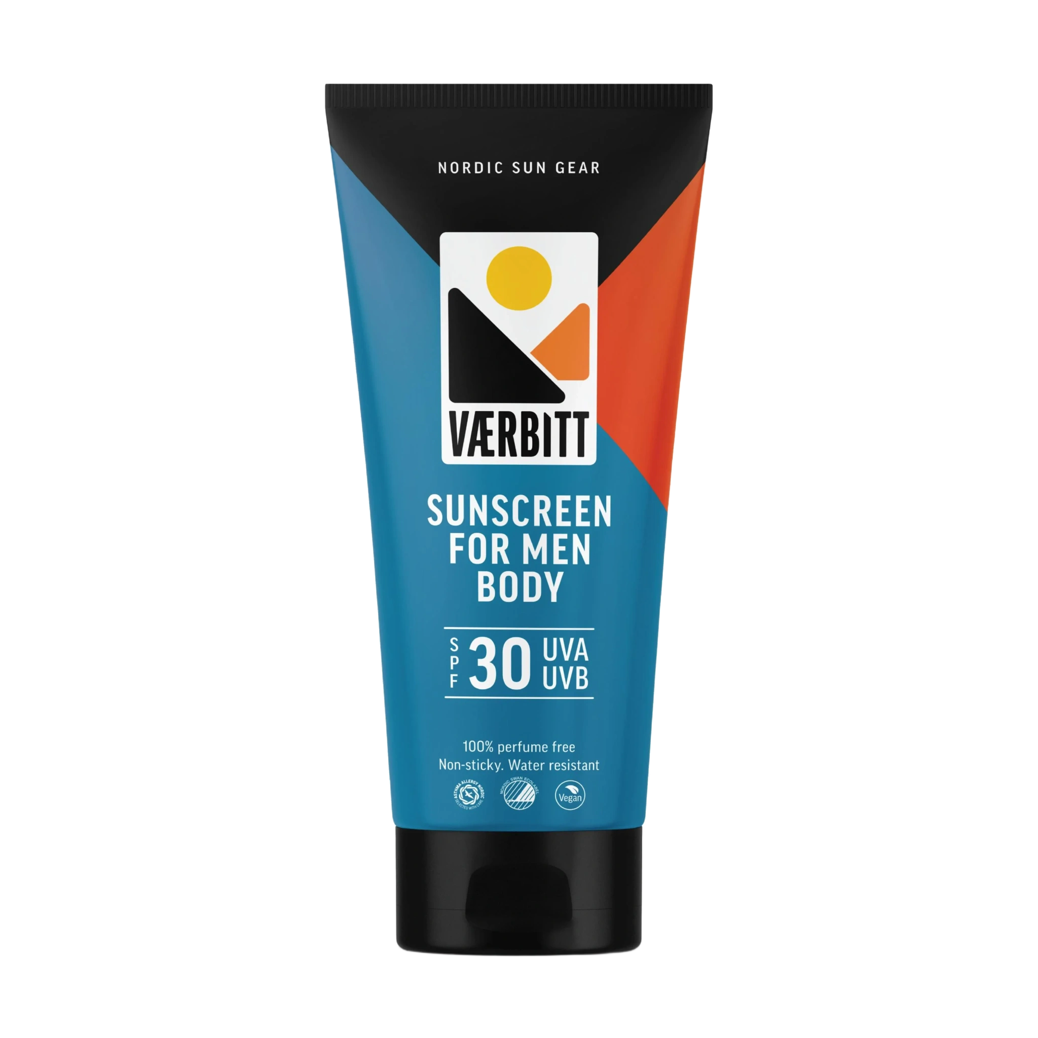 Værbitt Solkrem for menn kropp SPF30, 200 ml