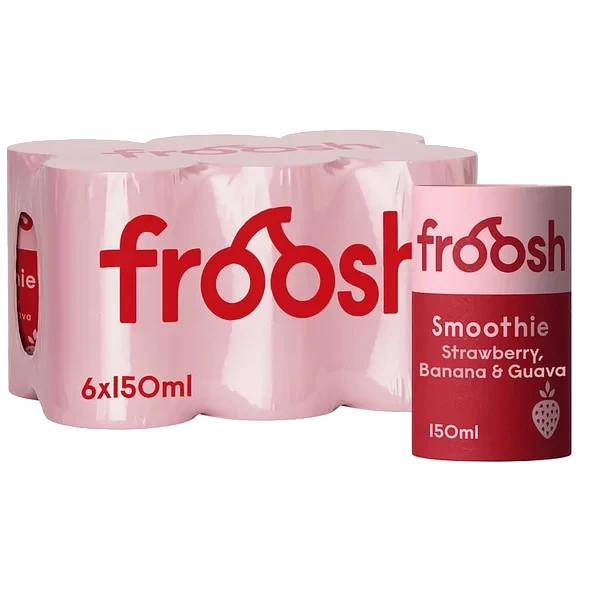 Froosh Shorty Jordbær&banan 150mlx6 Bx
