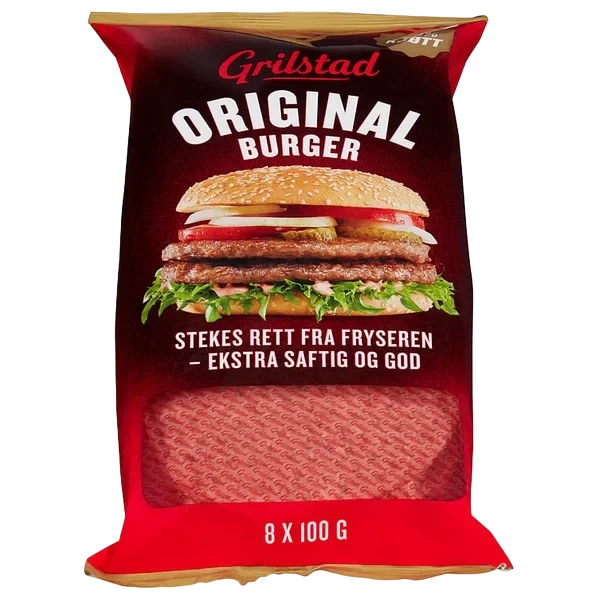 Hamburger 8*100g Grilstad