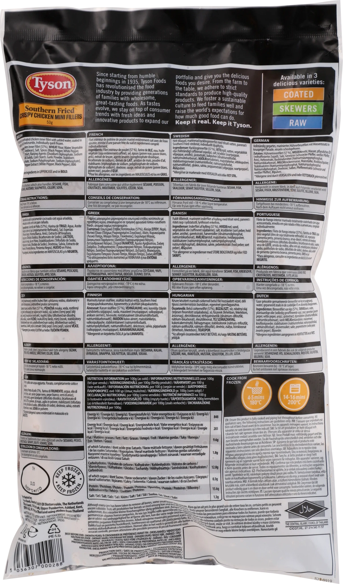 Krispiga minikycklingfiléer friterade