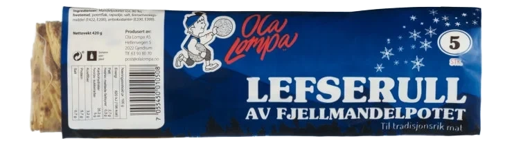 Fjellmandel Lefserull 420g