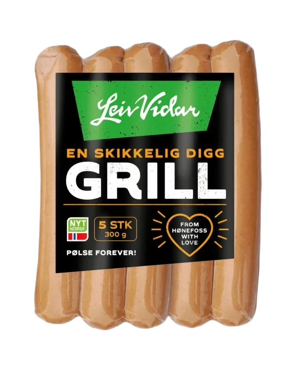 Grillpølser 300g Leiv Vidar