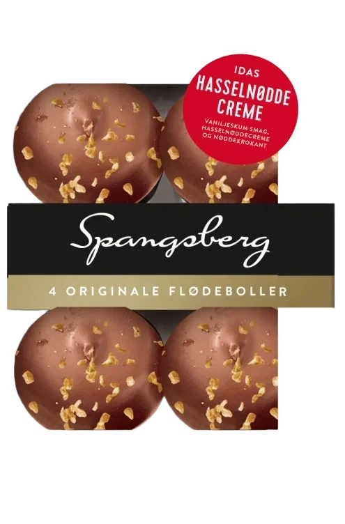 Flødeboller Hasselnødde 124g Spangsberg