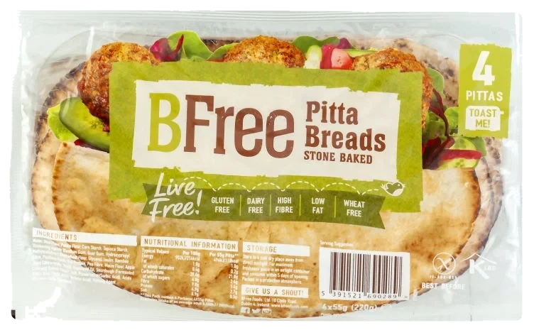 Pitabrød glutenfri 4pk 220g Bfree
