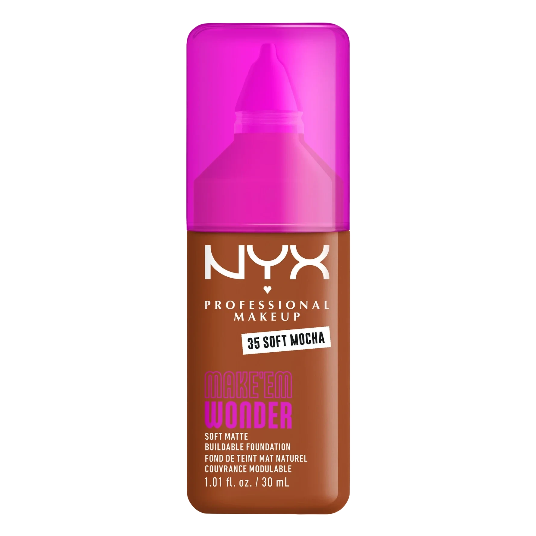 NYX PROFESSIONAL MAKEUP Make Em Wonder Foundation 35 Soft Mocha