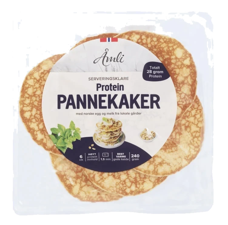 Proteinpannekaker Stekte 240g Åmli