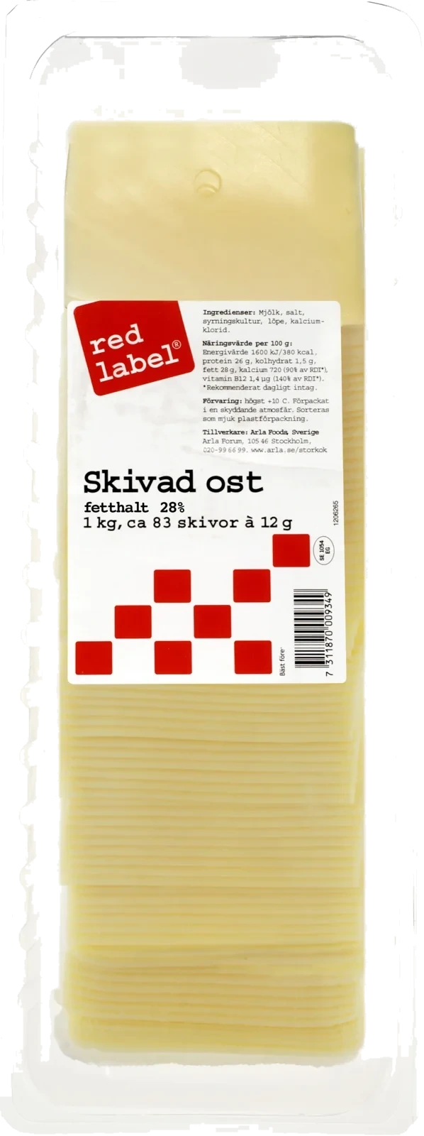 Gouda skivad ost 28%