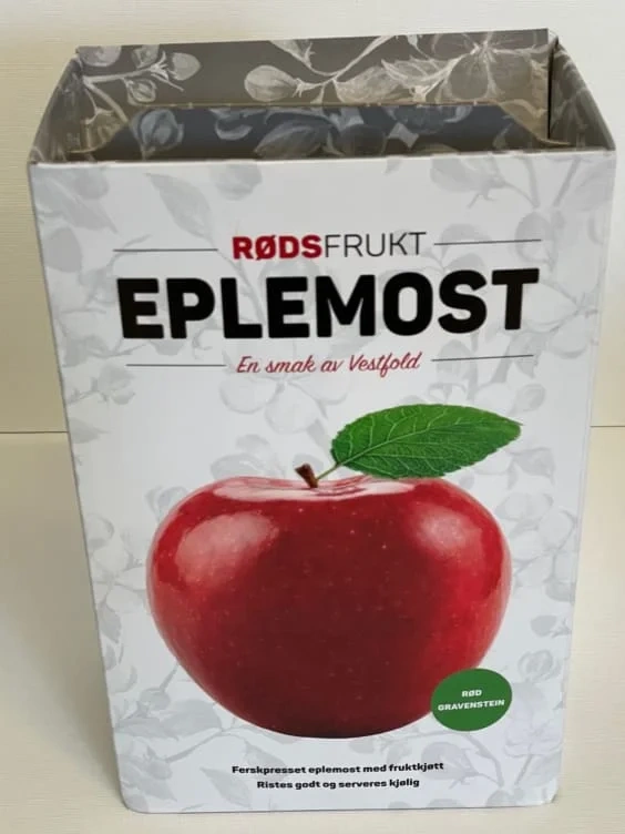 Eplemost Rød Gravenstein 3l Rødsfrukt
