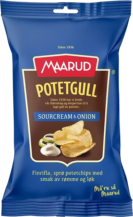 Potetgull s.cream&onion   40g