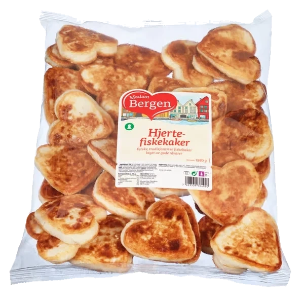 Hjertefiskekaker Original 2kg Madam Bergen