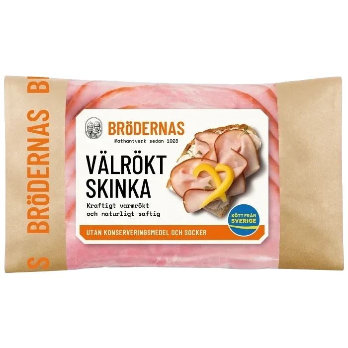 Skinka Välrökt 105g Brödernas