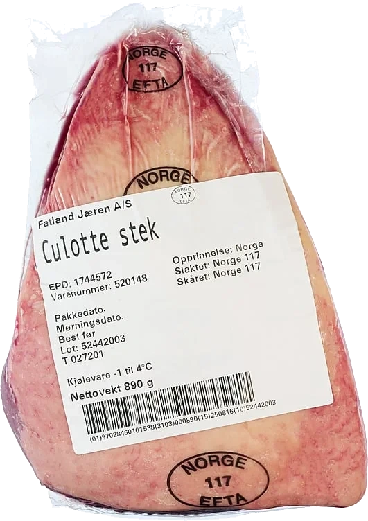 Storfe culottestek 10xca1kg  kg