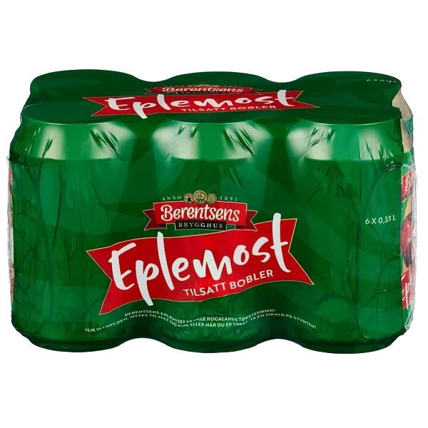 Eplemost 6pak 0,33cl Berentsens