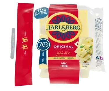 Jarlsberg Skorpefri 700g Tine
