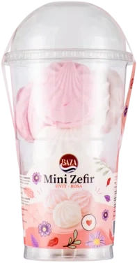 Zefir Hvit-rosa 190g Baza