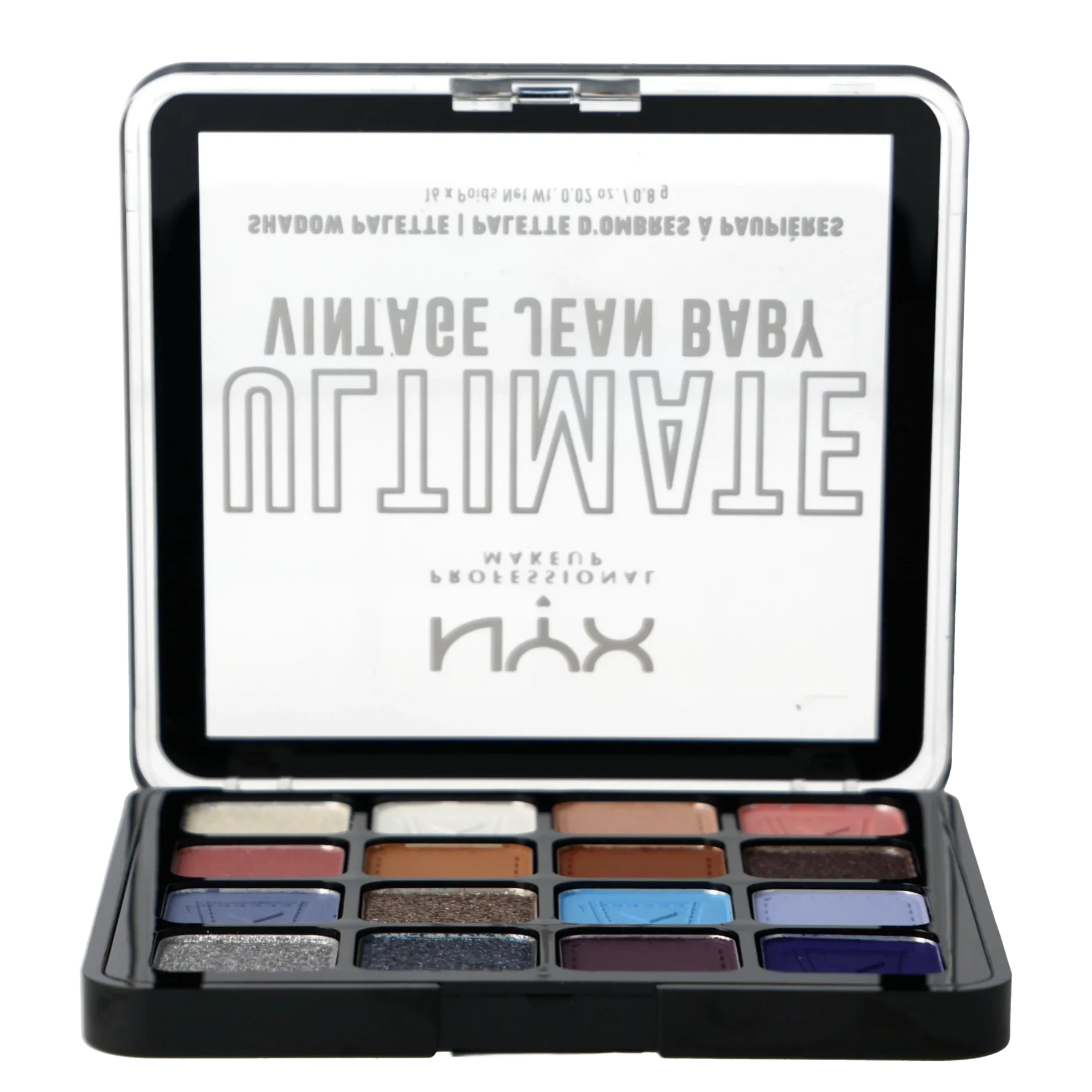 NYX PROFESSIONAL MAKEUP Ultimate Shadow Palette 16 Pan 01W Vintage Jean Baby