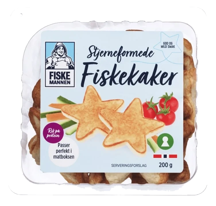 Fiskekake Stjerner 200g Fiskemannen