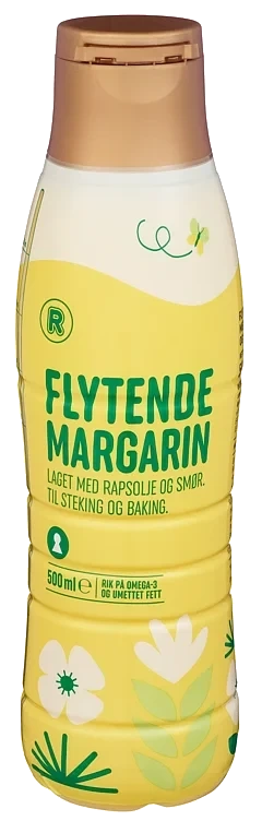 Margarin flytende m/smør og rapsolje  500ml