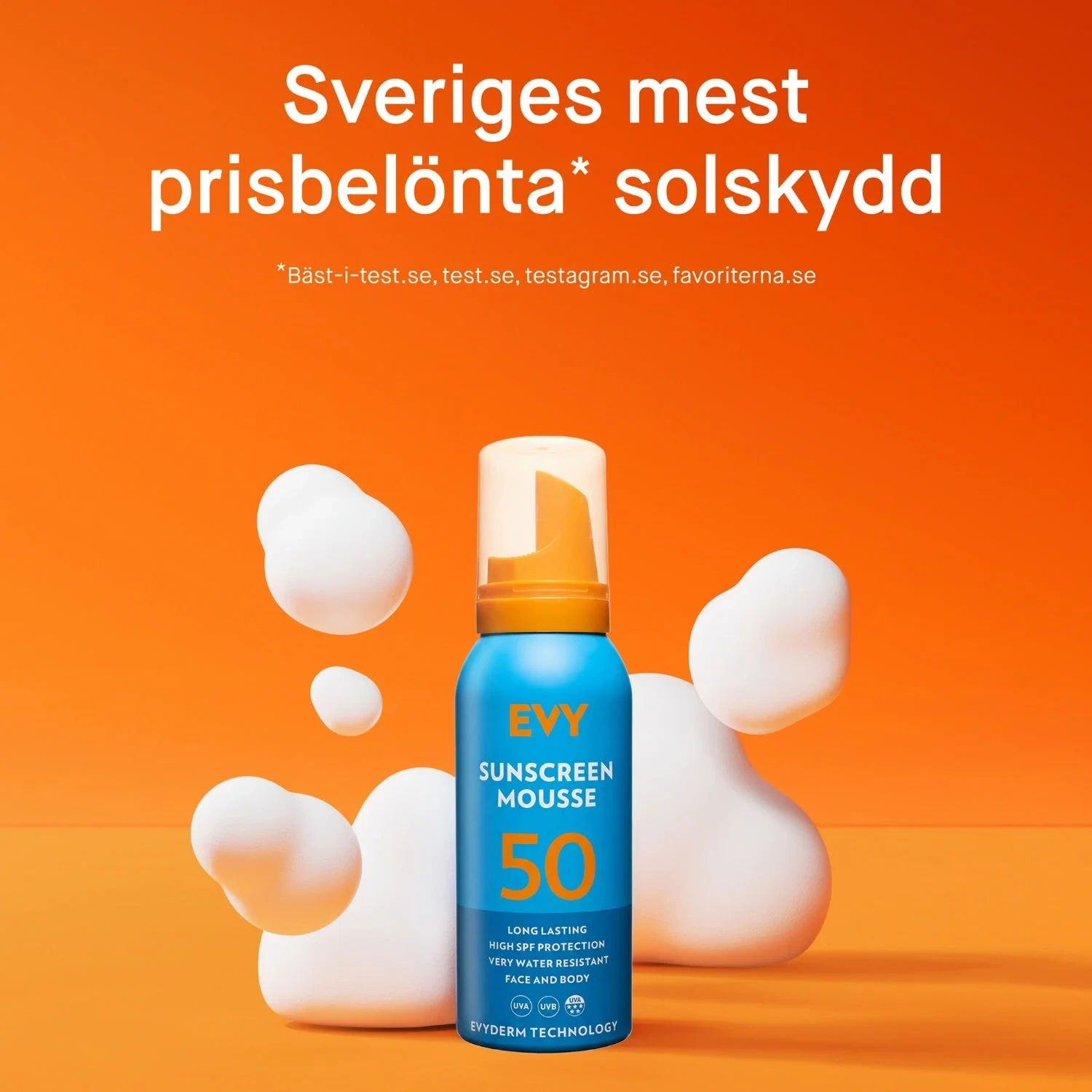 EVY Technology Sunscreen Mousse SPF50