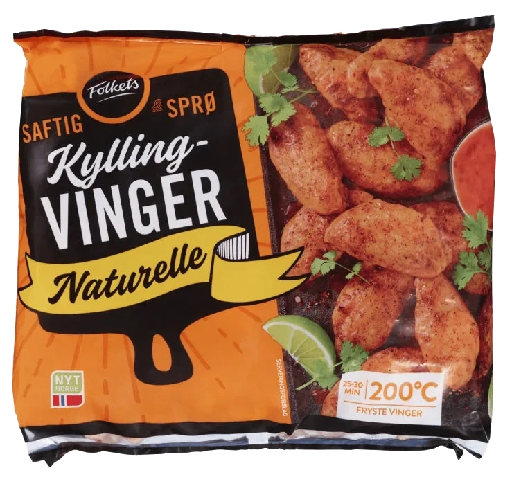 Kyllingvinger Naturell Ca1,2kg Folkets