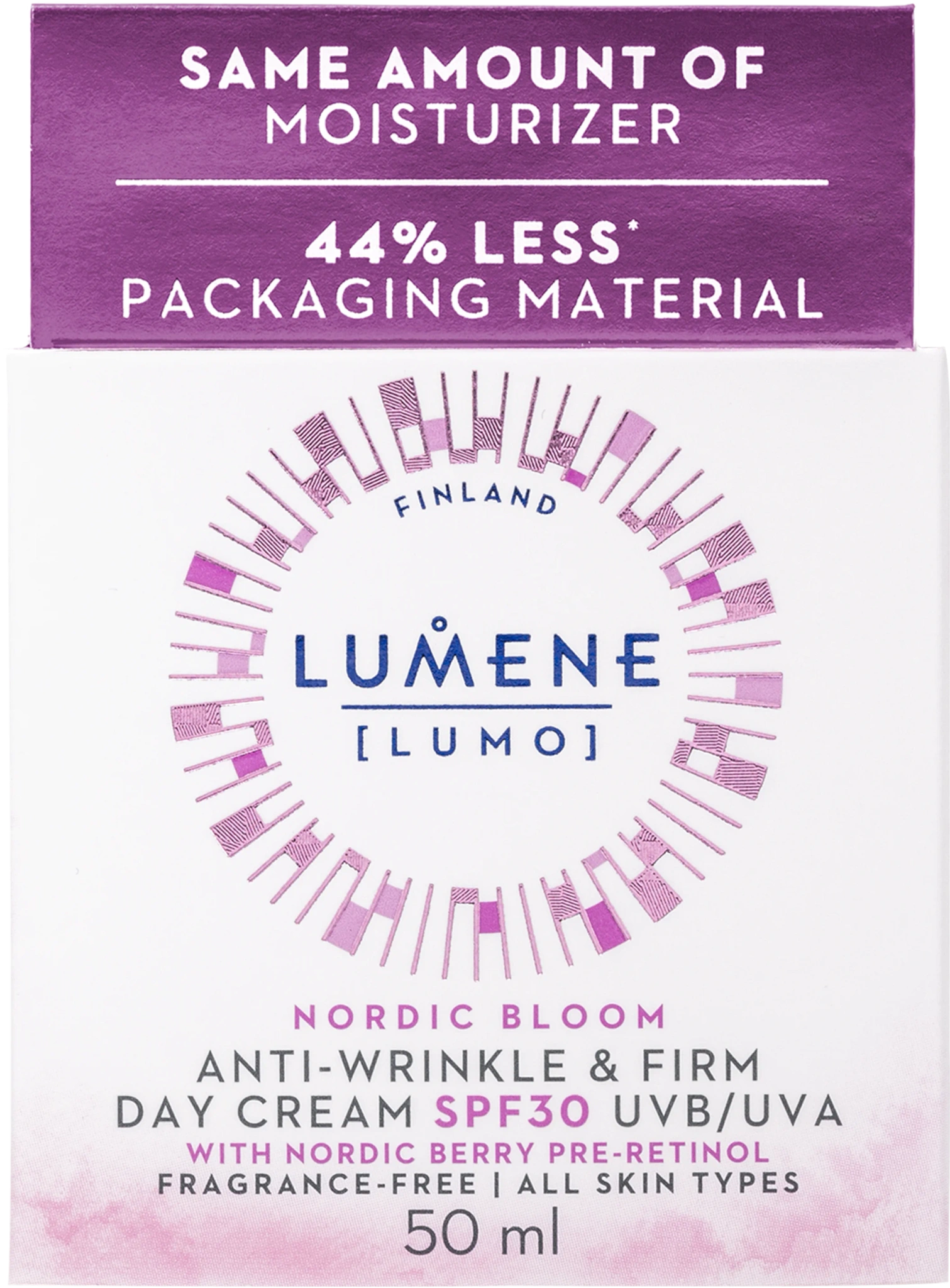 Lumene Nordic Bloom Anti-Wrinkle & Firm Day Cream SPF30 Fragrance-Free, 50 ml