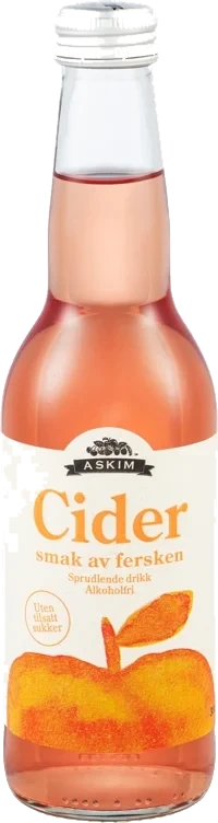 Cider fersken u/sukker  12x33cl