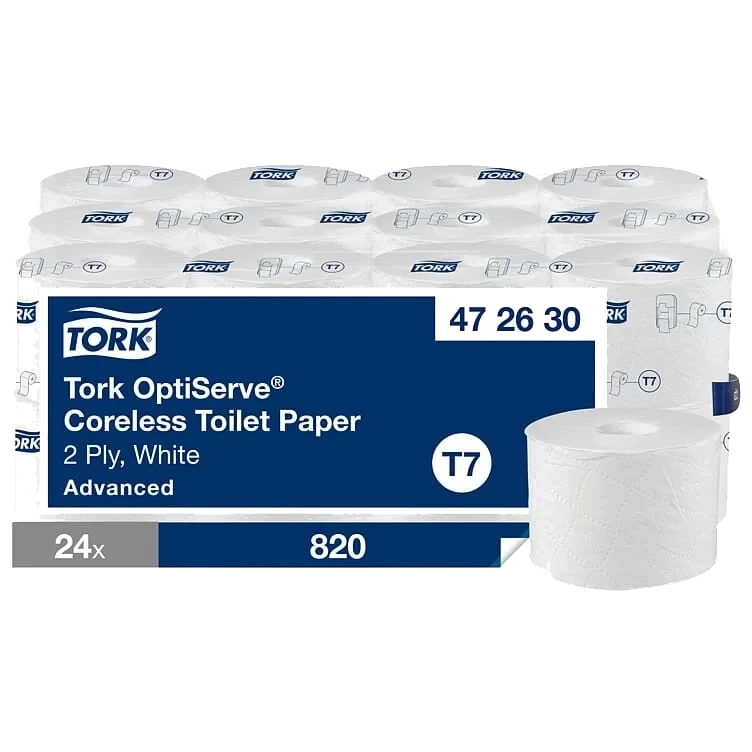Toalettrull optiserve advanced (t7) hylsefri 2lag 24stk