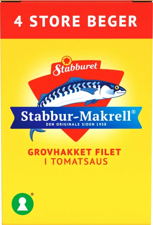 Stabbur-makrell Omega-3 4x40g