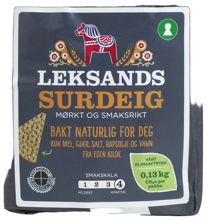 Knekkebrød av surdeig